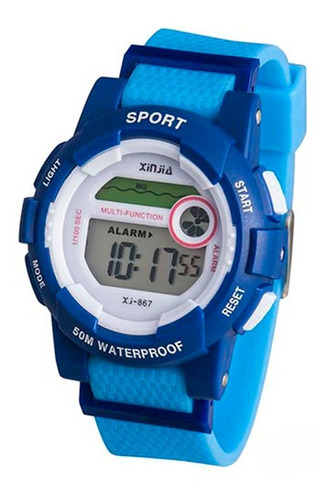 Reloj de pulsera deportivo digital para niños, colores impermeables