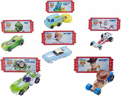 Disney Pixar Toy Story 4 Carros De Personajes De Hot Wheels 