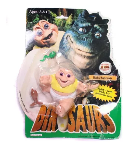 Boneco Antigo Baby Família Dinossauro - No Estado