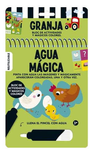 Libro Granja Agua Magica Pinta Con Agua Bloc De Actividades