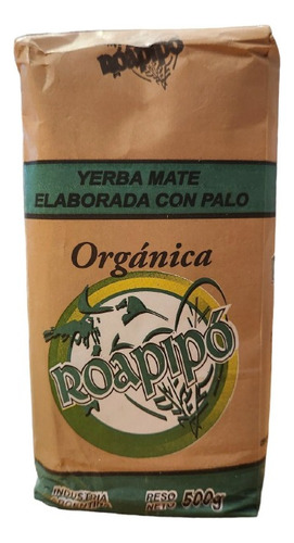 Yerba Orgánica Roapipo Tradicional 500gr X 12 Unidades