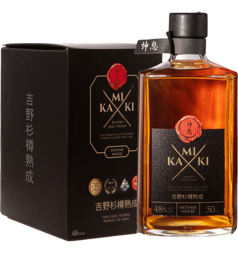 Whisky Kamiki Intense Wood 500ml 48% Japonês Blended C/