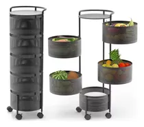 Comprar Cesta Organizador De Frutas Y Verduras Aluminio 5 Niveles
