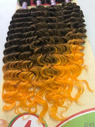 Cabelo Orgânico Cacheado N Wave 60cm 4 Telas - 250g - Escolher a cor após a  compra - Espaço Linda