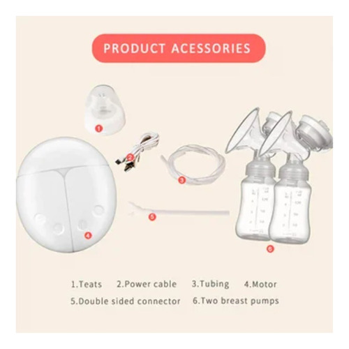 Extractor De Leche Eléctrico Doble Usb Confortable Only Baby