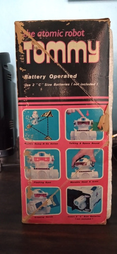 Robot Antiguo De Pilas The Atomic Robot Tommy (Usado)