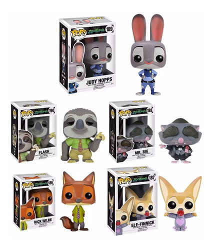 Disney Zootopia Coleccion Funko Pop (Usado)