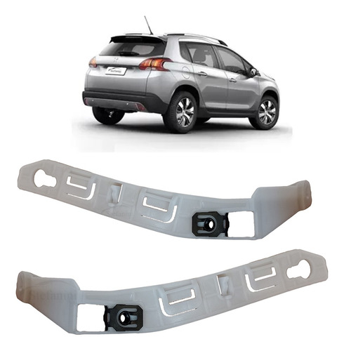 Par Guia Suporte Parachoque Peugeot 2008 2019 2020 2021