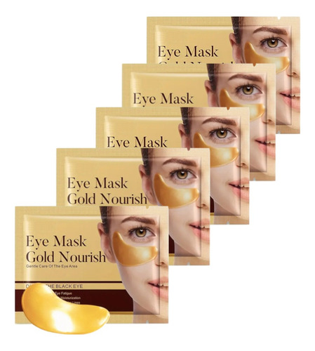 Parche Hydrogel Colágeno Gold Antiarrugas Ojos Nasolabial 