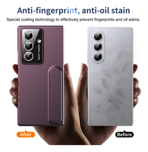 Soporte Bidireccional Plegable Con Funda Protectora De Cristal Hd Para Samsung Z Fold 7 6 5