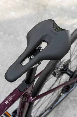 Asiento Bicicleta Mtb Ruta Prostático Impermeable Rockbros Negro 25.5 Cm 15.5 Cm