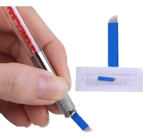 comprar 10 Navajas Microblading Azules Varias Medidas F Y U