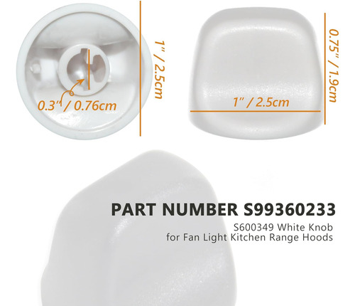 S600349 - Pomo De Campana Extractora S99360233, Piezas De Re