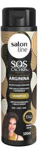  Shampoo Sos Cachos Arginina Reconstrução Salon Line 300ml
