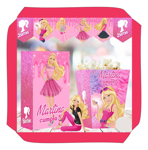 Kit Imprimible Barbie Decoracion Candy Bar