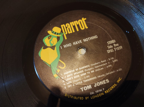 Tom Jones I Who Have Nothing Vinyl,lp,acetato Imp (Usado)