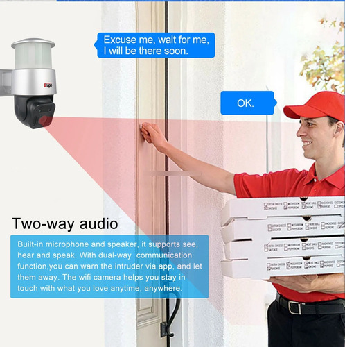 Camara De Seguridad Con Luz De Jardin 2mp Asp-ty0413-200wf