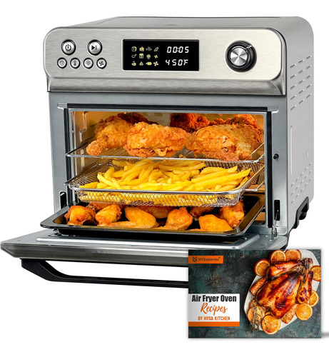 Combo Horno Freidora De Aire 26l 10 En 1 Led 1800w