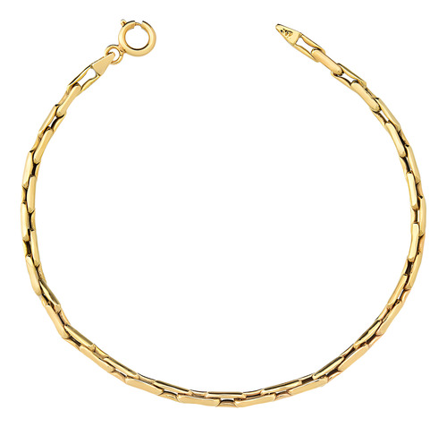 Pulseira Cardano De 2.9mm Em Ouro 18k Com Fecho Mola 19,0 Cm