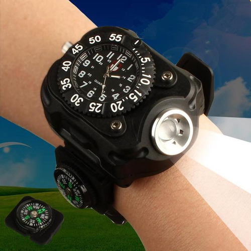 Reloj Led Superbrillante Para Hombre 3 En 1