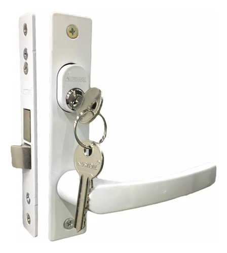Cerradura Aluminio Angosto 639 Cd Blanca Austral 214219 Color Blanco