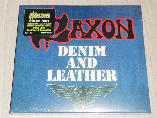 Cd Saxon - Denim And Leather (europeu Digipack + 9 Bônus)