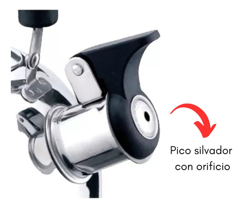 Pava Silbadora De Acero Inoxidable 3 Litros Mango Ergonomico