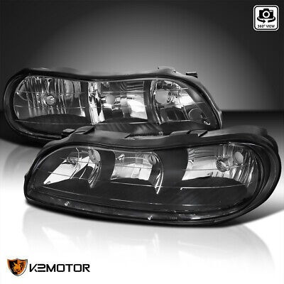 Black Fits 1997-2003 Chevy Malibu Headlights Corner Lamp Kg1