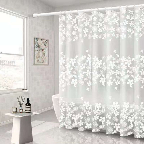 Cortina De Ducha Peva De 180 X 180 Cm Con Diseños Estampados