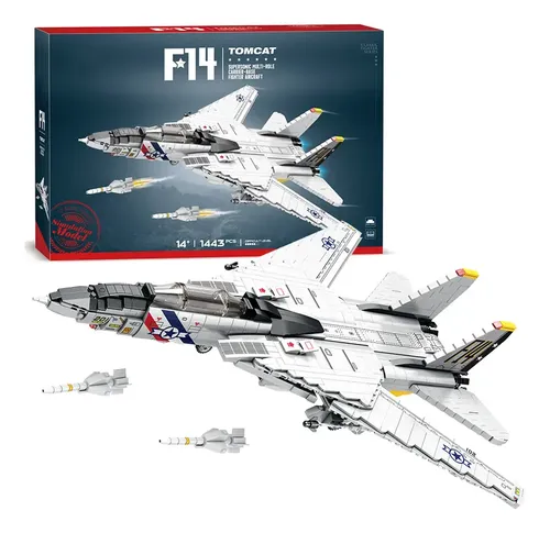 F-14 トムキャット Blocos De Montar: Caça Tomcat F14 Militar | Parcelamento sem juros