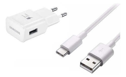 Carregador Samsung Branco 2a + Cabo Tipo C