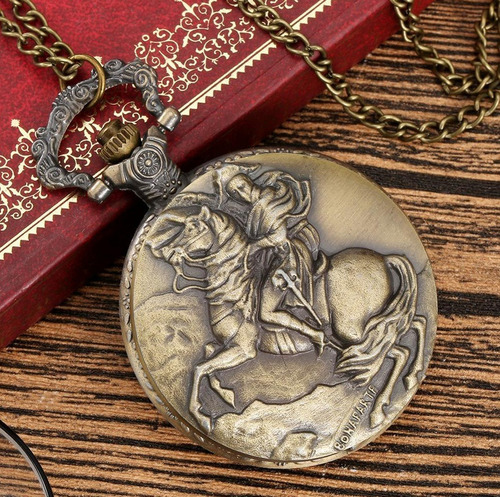 Relógio De Bolso Relíquia Napoleão Bonaparte Presente Retrô