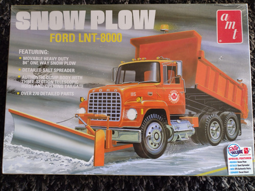 Caminhão Ford Lbt-8000 Snow Plow 1/25 Amt 1178