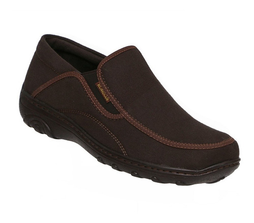 Zapato Romulo 9212 Lona Cafe Hombre Romulus Super Suave