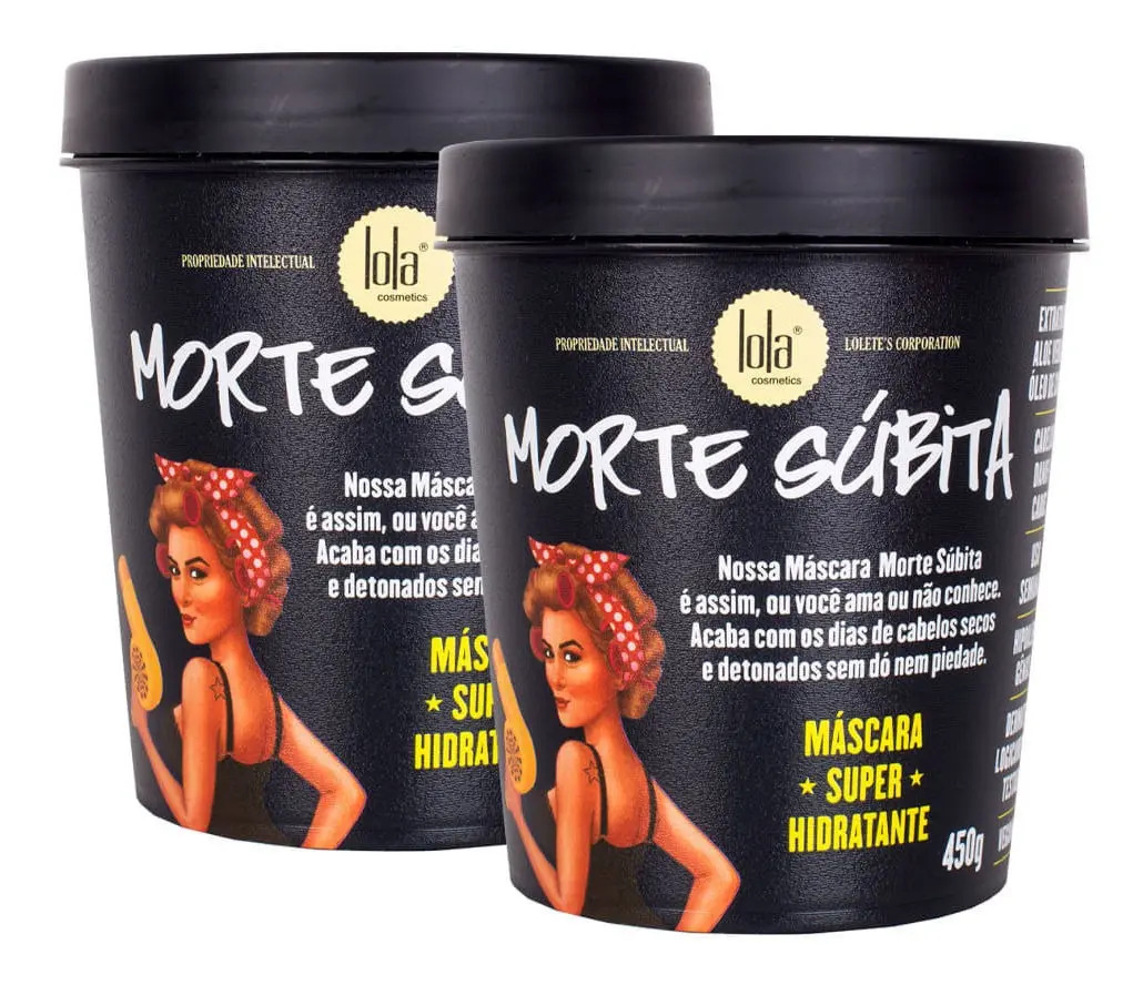 Kit 2 Máscaras Lola Morte Súbita 450g Hidratação Capilar Cruelty Free