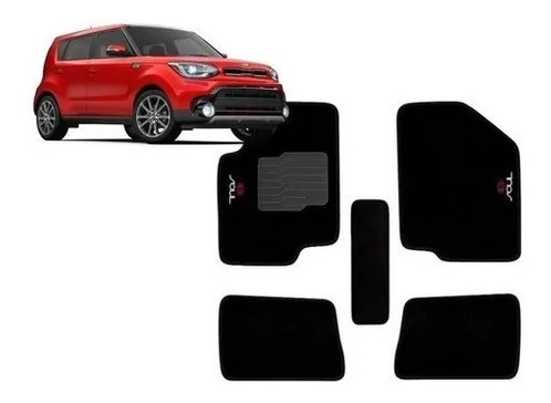 Imagem 1 de 4 de Jogo Tapetes Ecotap Soft Carpete Kia Soul 10/... 5pcs