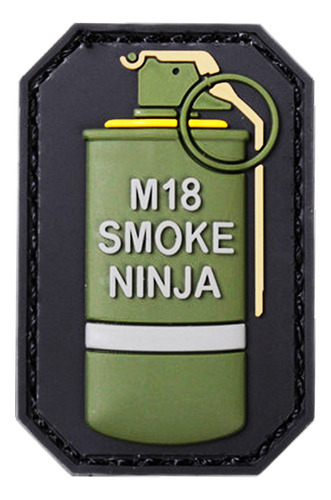 Parche Granada Humo Pvc Tactico Militar Gotcha Paintball