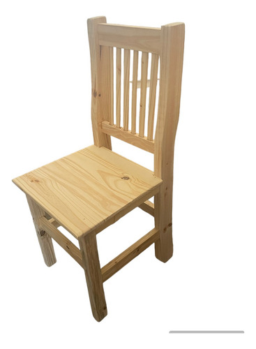 Silla Hindú Pino Seleccionado Y Reforzado X4 Unidades Koa Sin Tela Beige Beige