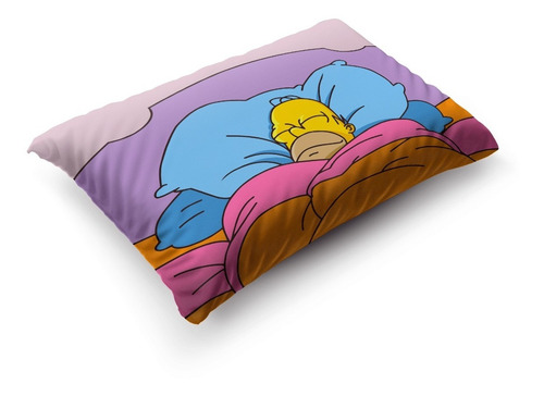 Imagen 3 de 5 de Funda De Almohada Los Simpson 70x45cm Vudú Love