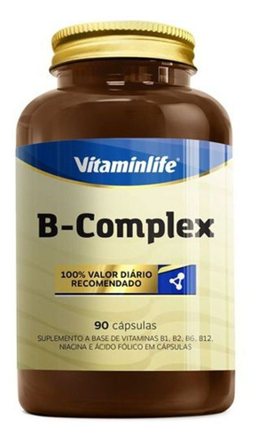 Vitaminas B Complex - B1, B2, B3, B6, B9, B12 - Vitamin Life Sabor Sem Sabor