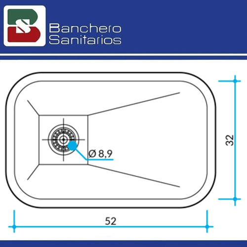Pileta Bacha Acero Inoxidable Johnson Zz52/18 Cocina
