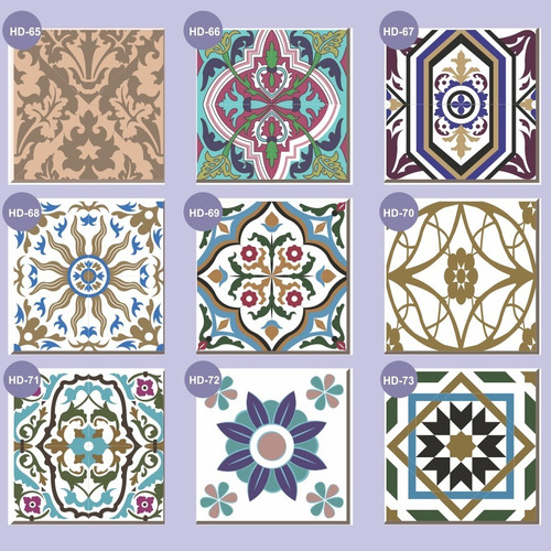 Imagem 8 de 10 de Kit 10 Adesivos Azulejo Português Hidráulico 30x30 Cm Novos!
