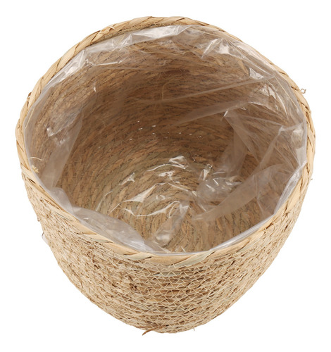 Maceta De Hierba Marina, Maceta Tejida, Base Decorativa Para