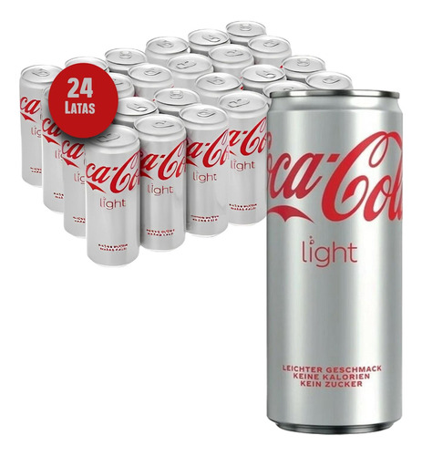 Refrigerante Coca Cola Light Lata 310ml (24 Latas)
