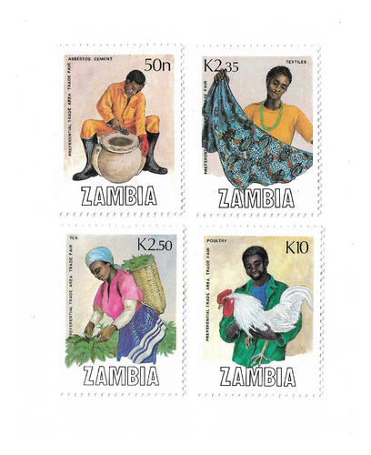 Gambia 1981  Costumbres Serie 4 Val Mint Completa 441/44   