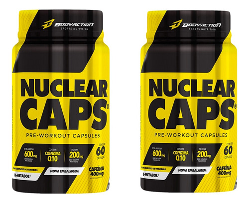 Nuclear Caps Pre Workout (120 Cápsulas) Envío Gratis!!