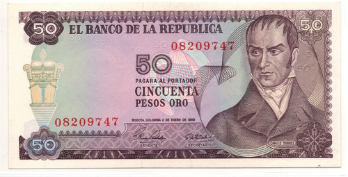 50 Pesos 1969 Camilo Torrres