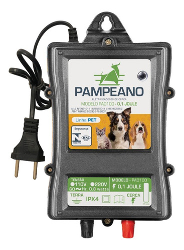 Eletrificador Máquina De Choque Pet Cerca Elétrica Cachorro