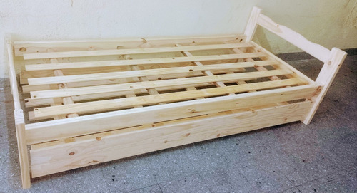 Cama Una Plaza Con Carro Cama O Cajon Excelente Calidad