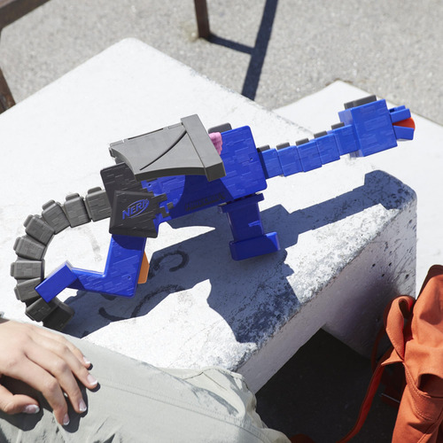 Blaster Nerf Minecraft Ender Dragon Con 12 Dardos De Espuma